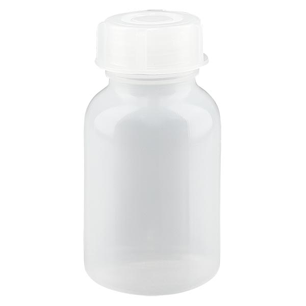 Lot De 5 Flacons 1000 Ml Col Large Avec Bouchon à Vis - Pour Produits Chimiques, Laboratoire, Stockage