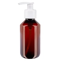 Flacon médical de 200 ml en PET, avec bouchon à vis rouge PP28 Flacon médical de 200 ml en PET, avec bouchon à vis rouge PP28