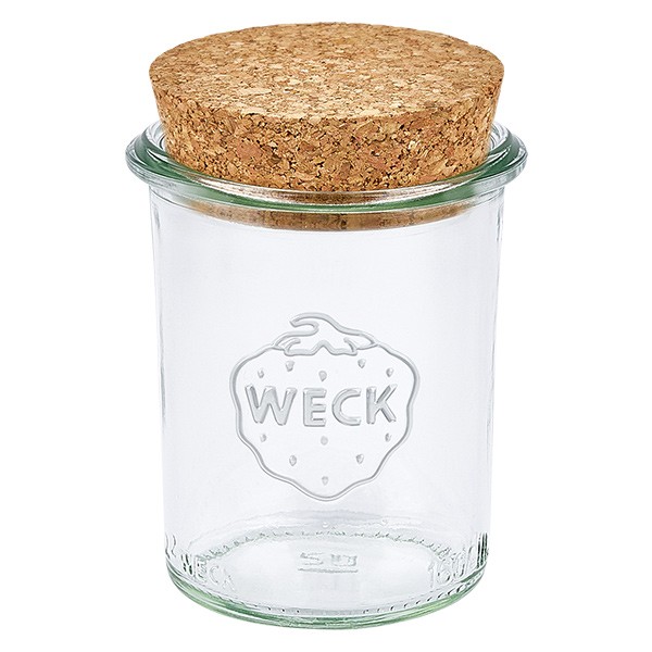 160ml verre renversé WECK RR60 avec bouchon nature