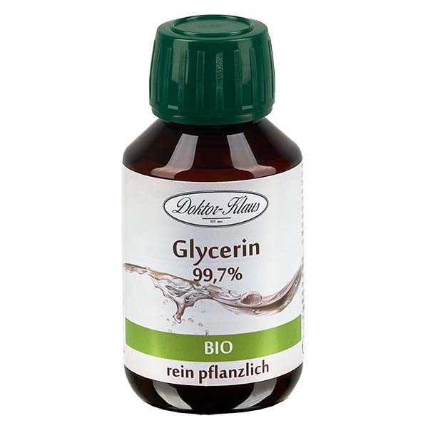 Glycérine bio 99,7 % en bouteille PET brune 100 ml (inviolabilité) - E 422
