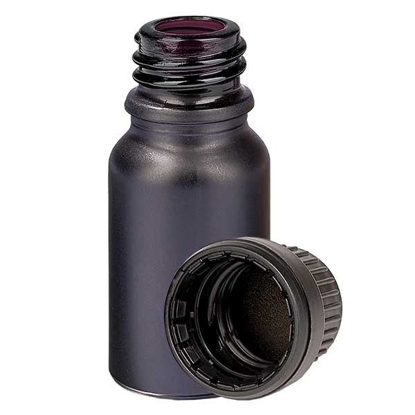 Flacon 10 ml bouchon à vis 11 mm avec bague d&#039;inviolabilité de BlackLine UT18/10 UNiTWIST