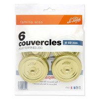 Le Parfait® Familia Wiss 6 couvercles Ø82 mm Le Parfait® Familia Wiss 6 couvercles Ø82 mm