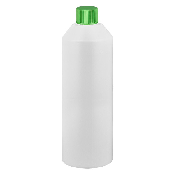 Flacon cylindrique en PET blanc 250 ml, S20x3, sans bouchon
