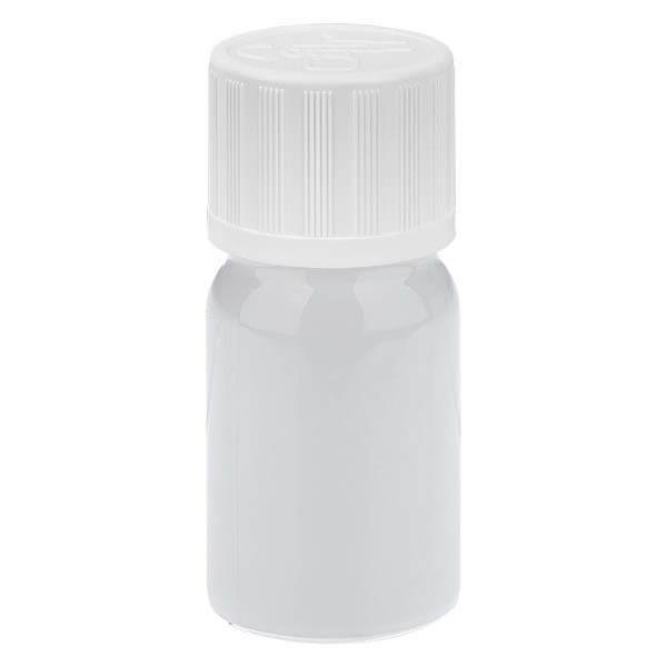 Flacon compte-gouttes 5 ml 1,2 mm blanc STD KiSi WhiteL. UT18/5
