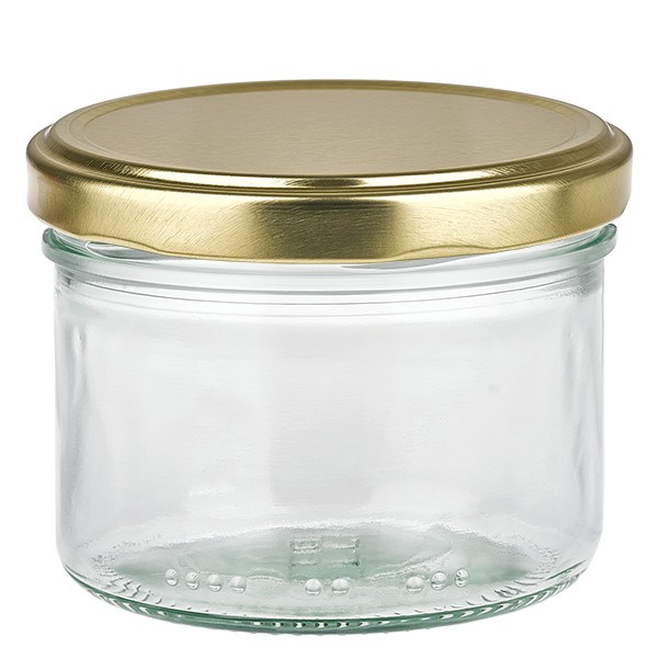 Verre cylindrique 230ml avec couvercle BasicSeal or UN.