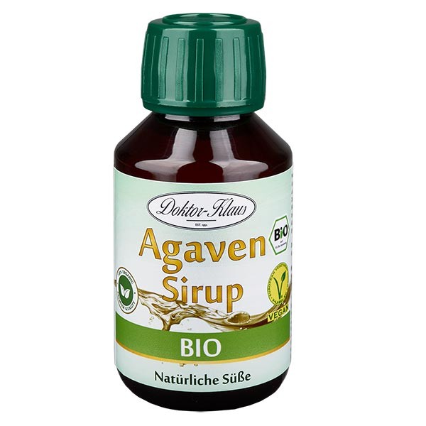 Sirop d&#039;agave bio 100 ml en bouteille PET ambrée