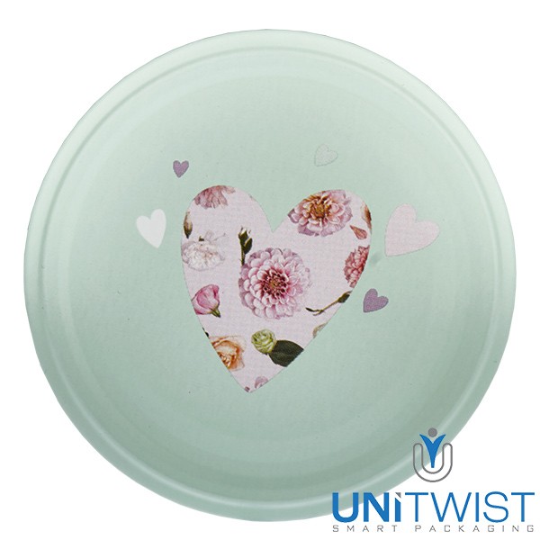 Couvercle BasicSeal 82 mm cœur menthe mat (TO82) UNiTWIST®