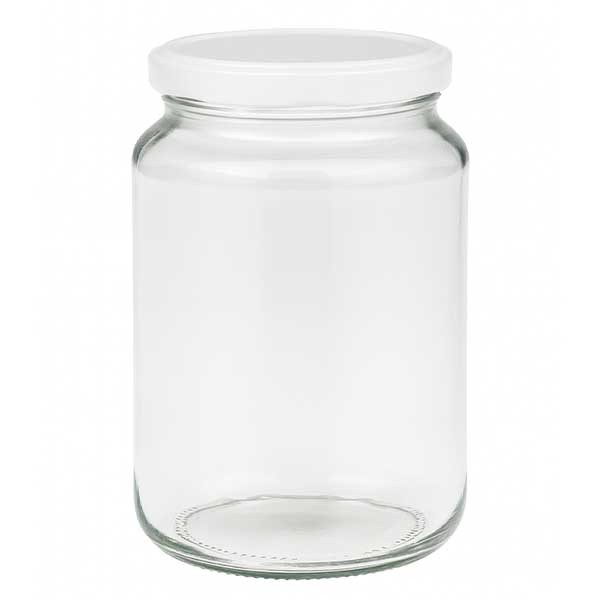 382 ml rond glas met BasicSeal deksel zilver UNiTWIST