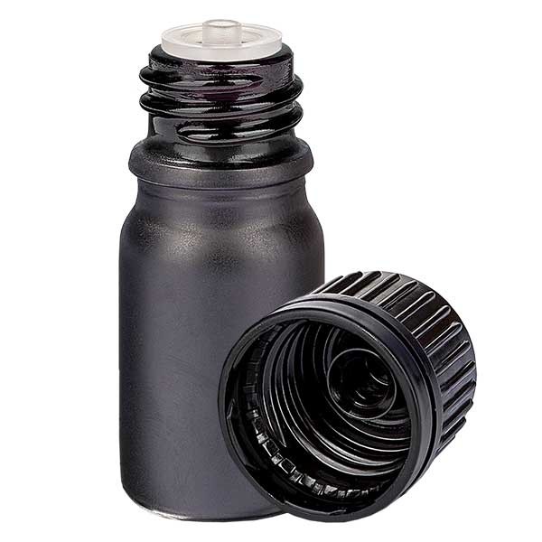 Flacon compte-gouttes 5 ml avec bague d&#039;inviolabilité de 1 mm BlackLine UT18/5 UNiTWIST