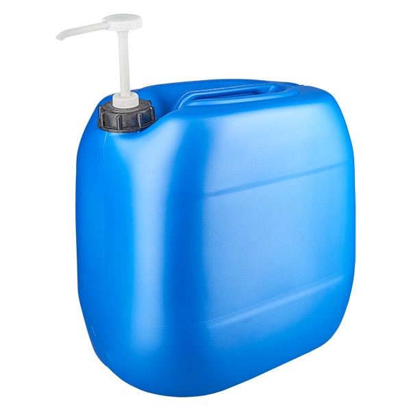 Bidon bleu de 30 litres avec pompe doseuse