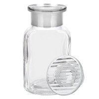 Aperçu: Flacon pharmaceutique 100 ml col large + bouchon verre clair Aperçu: Flacon pharmaceutique 100 ml col large + bouchon verre clair