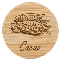 Couvercle en bois "Cacao" pour WECK RR100 Couvercle en bois "Cacao" pour WECK RR100