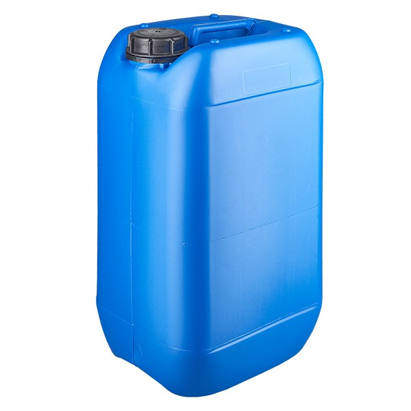 Bidon 15 litres bleu avec bouchon à vis et fermeture inviolable