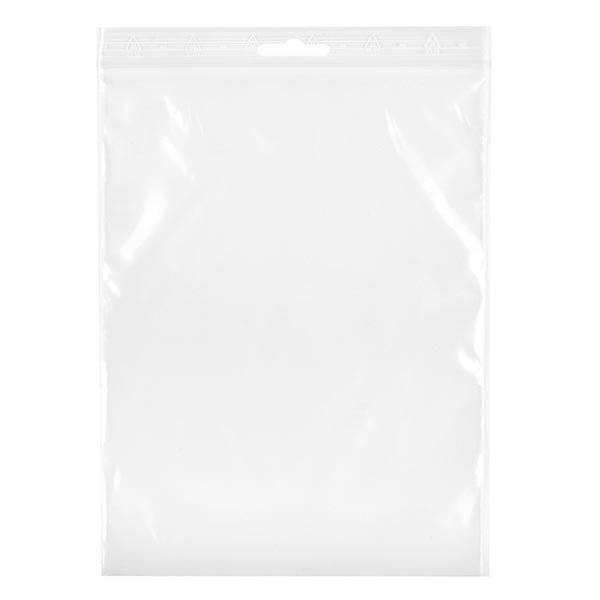 100 sachets Polyzip 60x80 mm avec trou européen, épaisseur : 50 μm