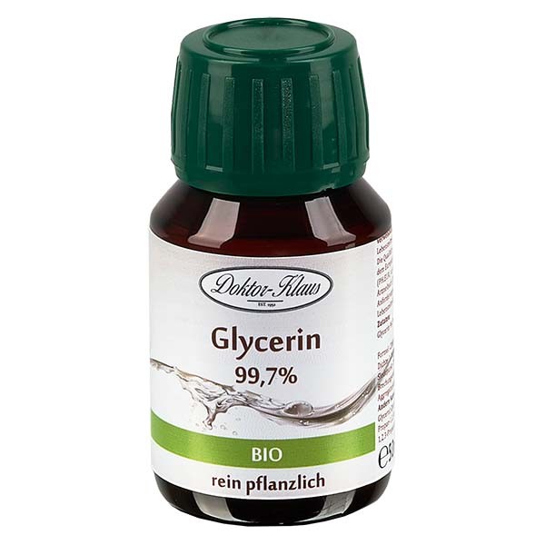Glycérine bio 99,7 % en bouteille PET brune 50 ml (inviolabilité) - E 422