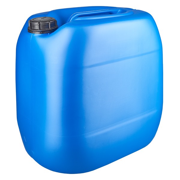 Bidon 30 litres bleu avec bouchon à vis et fermeture inviolable