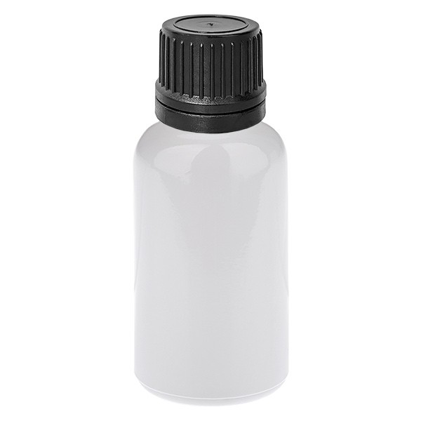 Flacon compte-gouttes 20 ml 1 mm noir OV WhiteLine UT18/20