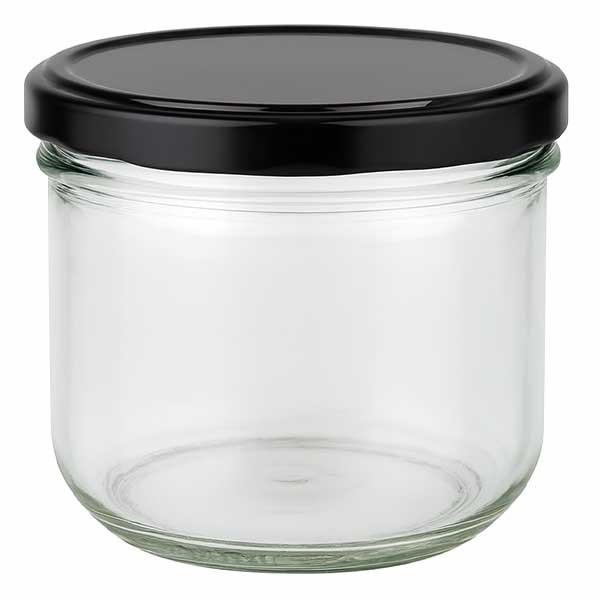 Verre renversé 260ml avec couvercle BasicSeal noir UNiTWiST