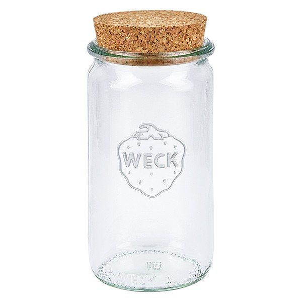 340ml pot cylindrique WECK RR60 avec bouchon nature