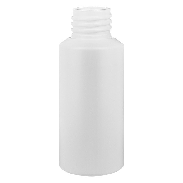 Flacon cylindrique en PET blanc 30 ml, S20x3, sans bouchon