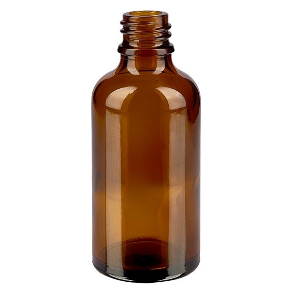 Flacon pharmaceutique 50 ml DIN18 - verre brun