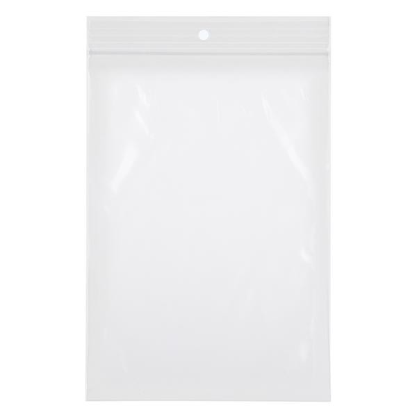 100 sachets Polyzip 100x150 mm avec trou rond, épaisseur : 50 μm