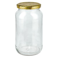 1062ml Verre rond + couvercle BasicSeal Nid d'abeille UNiTWiST 1062ml Verre rond + couvercle BasicSeal Nid d'abeille UNiTWiST