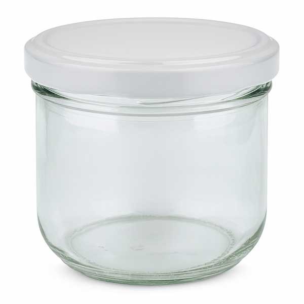 Verre renversé 260ml avec couvercle BasicSeal blanc UNiTWiST