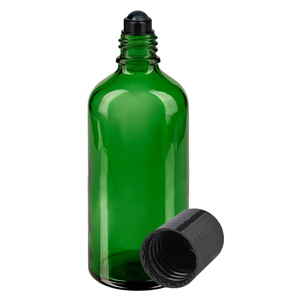 Flacon compte-gouttes vert 100 ml, DIN18