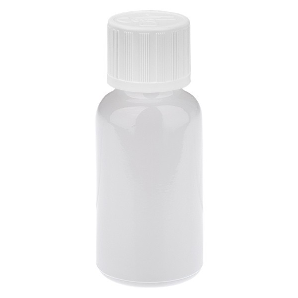 Flacon compte-gouttes 20 ml 1,2 mm blanc STD KiSi WhiteL. UT18/20