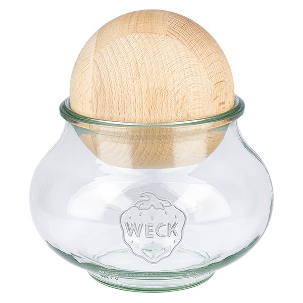 Bocal décoratif WECK 220 ml avec boule en bois