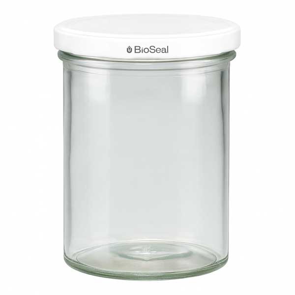 Pot de 435ml avec couvercle BioSeal blanc UNiTWIST