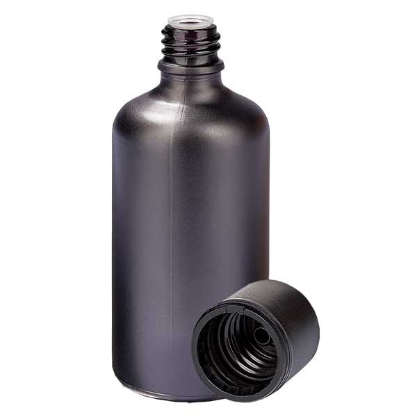 Flacon 100 ml bouchon à vis 3 mm avec bague d&#039;inviolabilité de BlackLine UT18/100 UNiTWIST