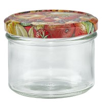 Verre renversé 225ml + couvercle BasicSeal Décor fruits UNiTWiST Verre renversé 225ml + couvercle BasicSeal Décor fruits UNiTWiST