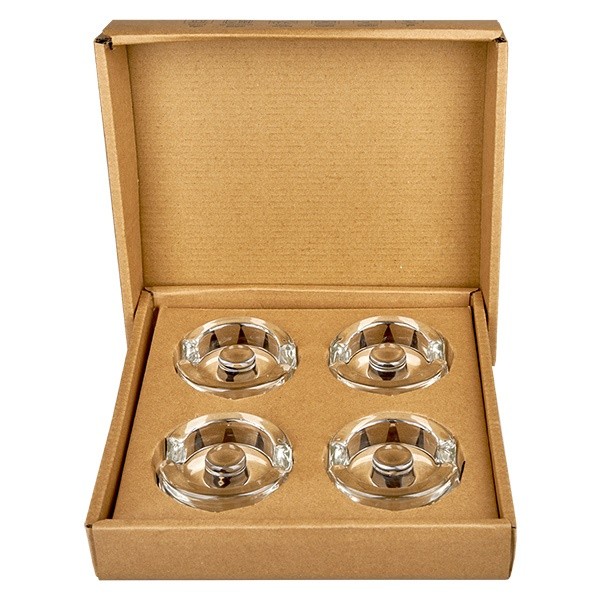 Ensemble de 4 poids en verre UNiTWIST