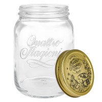 Aperçu: 2000ml verre rond "Quattro Stagioni" avec couvercle Aperçu: 2000ml verre rond "Quattro Stagioni" avec couvercle
