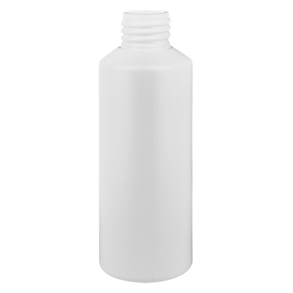 Flacon cylindrique en PET blanc 75 ml, S20x3, sans bouchon