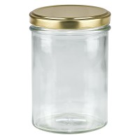 Verre renversé de 435ml avec couvercle BasicSeal or UNiTWIST Verre renversé de 435ml avec couvercle BasicSeal or UNiTWIST