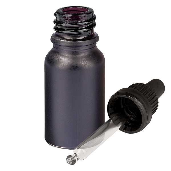 Flacon à pipette 10 ml inviolable BlackLine UT18/10 UNiTWIST
