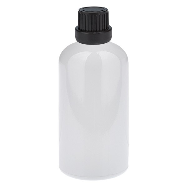 Flacon compte-gouttes 100 ml 2 mm noir OV WhiteLine UT18/100