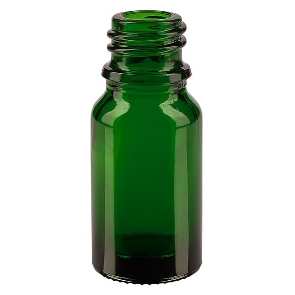 Flacon compte-gouttes vert 10 ml DIN18