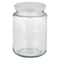 382 ml rond glas met BasicSeal deksel zilver UNiTWIST 382 ml rond glas met BasicSeal deksel zilver UNiTWIST