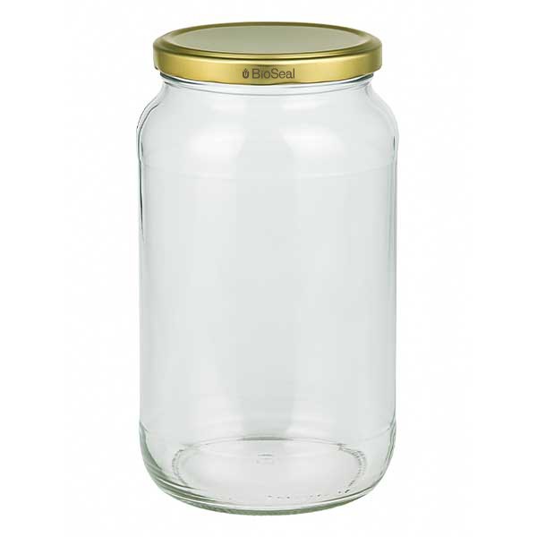 UNiTWIST Runda 1062 ml avec couvercle Twist-Off doré TO82