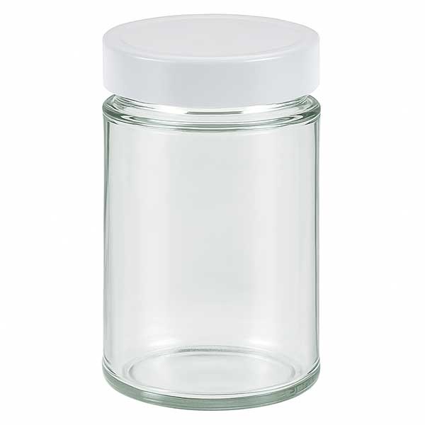 202ml verre rond + couvercle BasicSeal blanc deep UNiTWiST