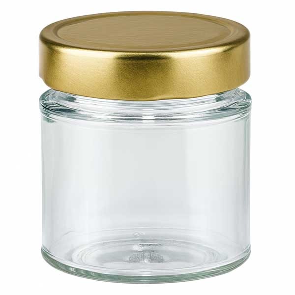 Verre rond 154ml avec couvercle BasicSeal gold deep UNiTWiST
