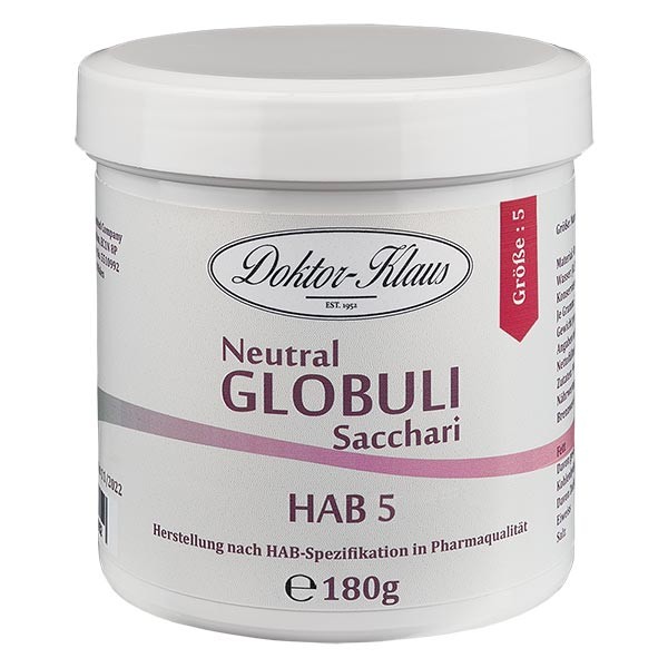 180g globules neutres HAB5, 100 % pure saccharose