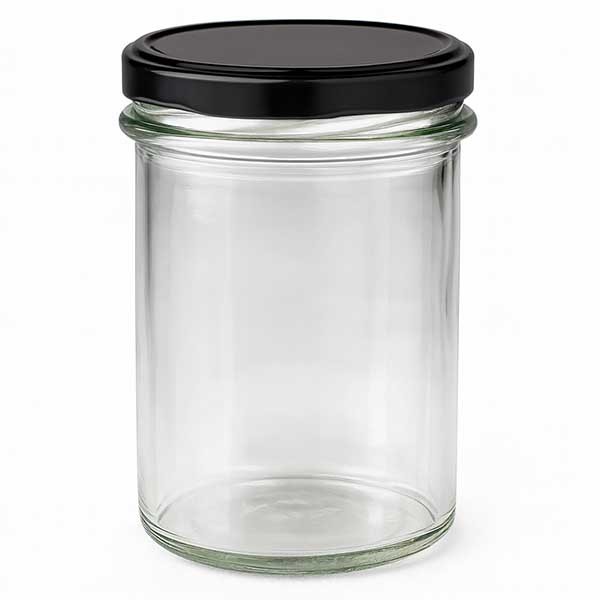 Verre renversé 230ml avec couvercle BasicSeal noir UNiTWiST