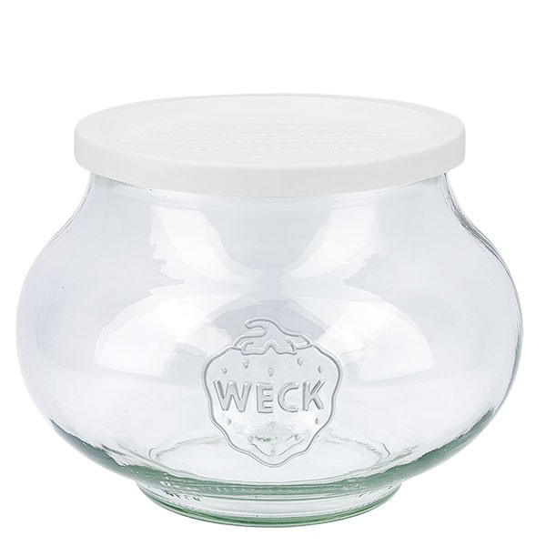 Bocal décoratif WECK 1062ml avec couvercle fraîcheur en plastique