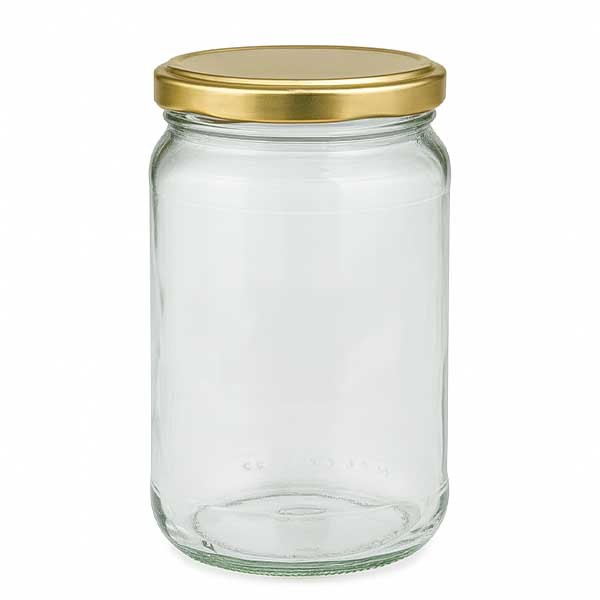 Verre rond 305ml avec couvercle BasicSeal or UNiTWIST