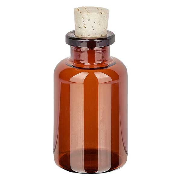 Flacon compte-goutte en verre ambré - 20 ml - pack de 20